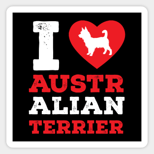 I Love Australian Terrier Pet Lover Gift Magnet